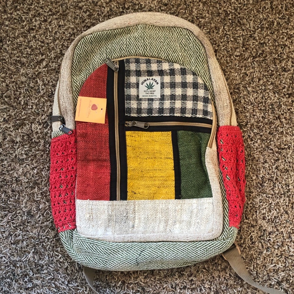 UNISEX Natural Himalayan Hemp Backpack